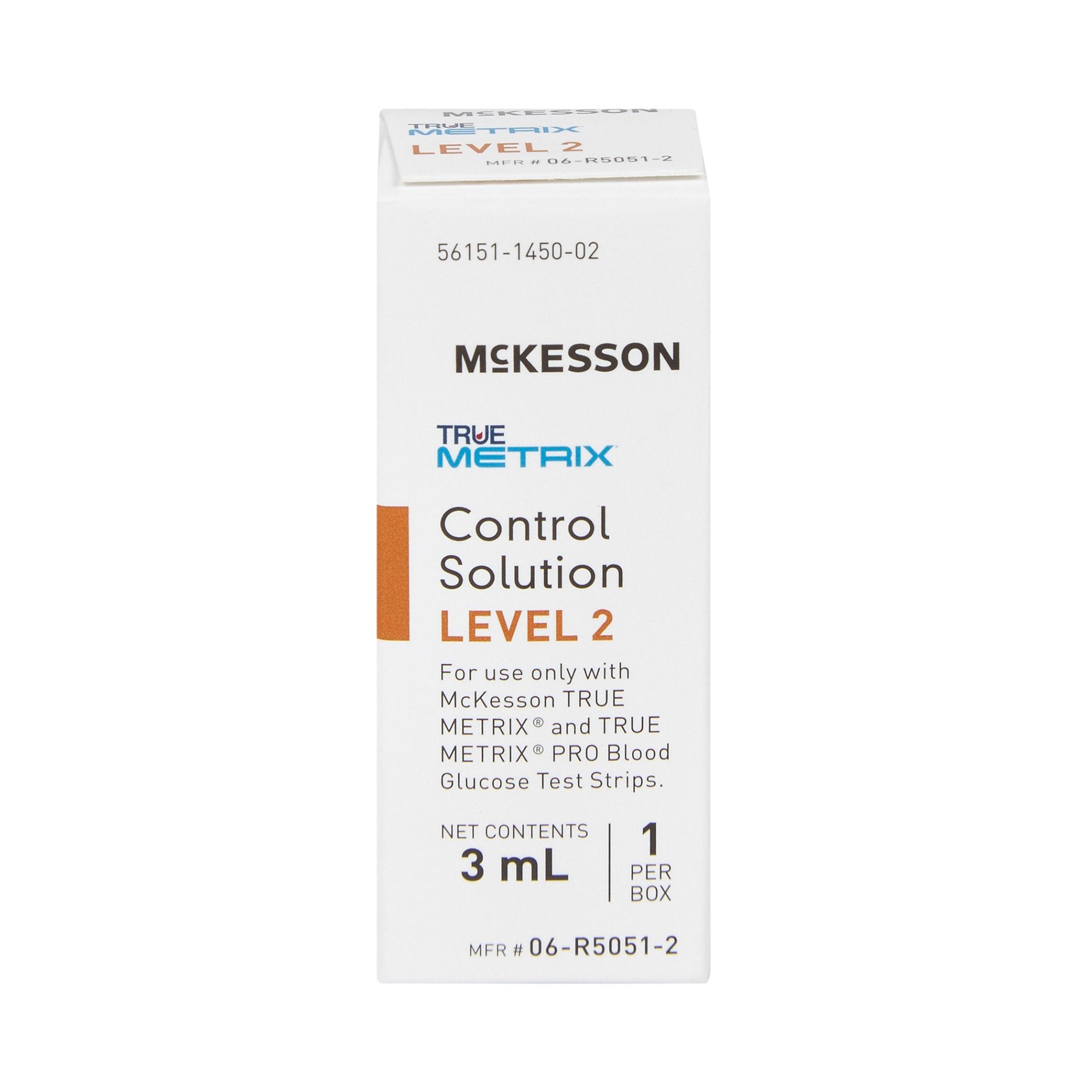 Blood Glucose Control Solution McKesson TRUE METRIX 3 mL Level 2