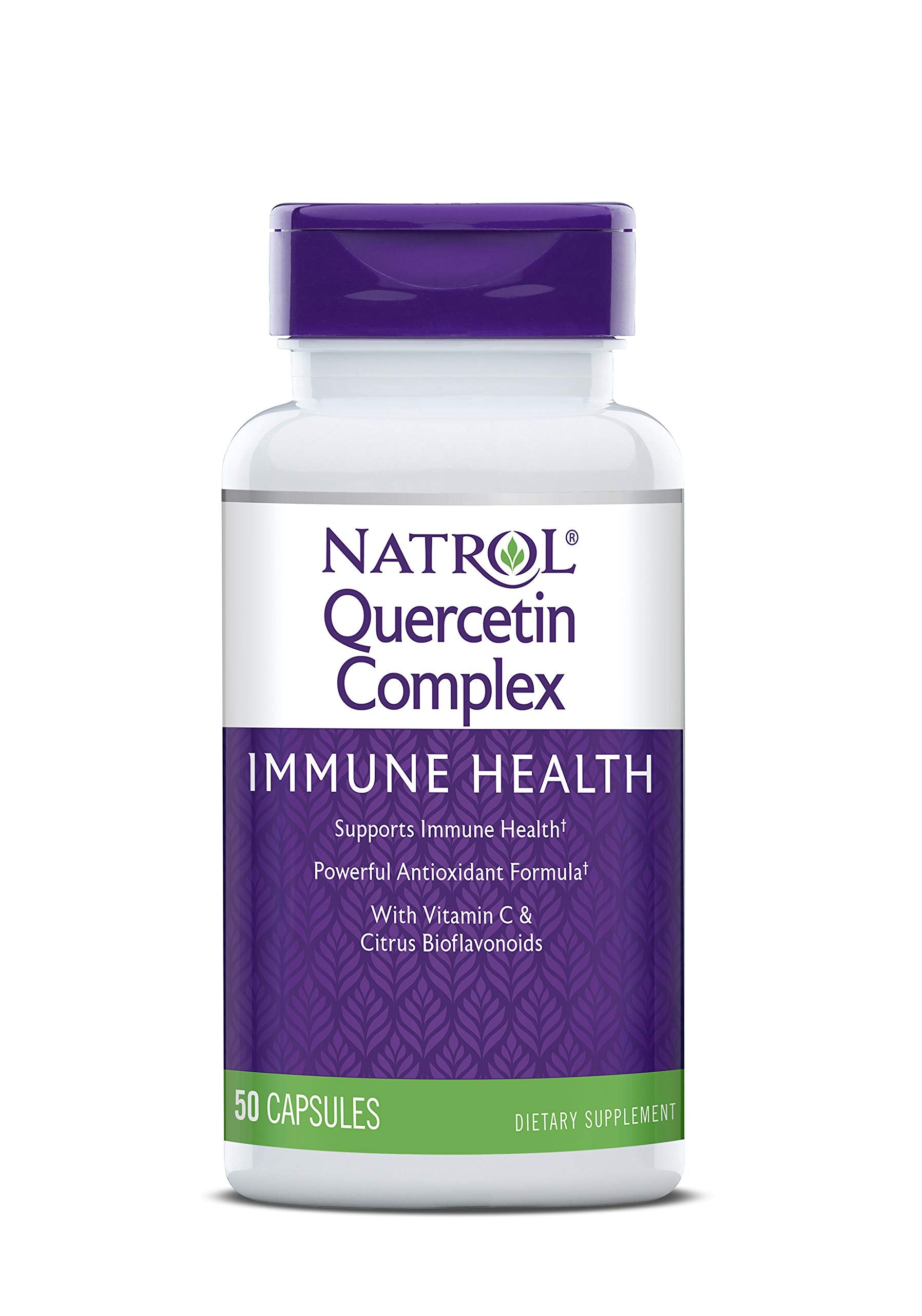 Natrol Quercetin Complex, Immune Health with Vitamin C and Citrus Bioflavonoids, 500 mg 50 Count