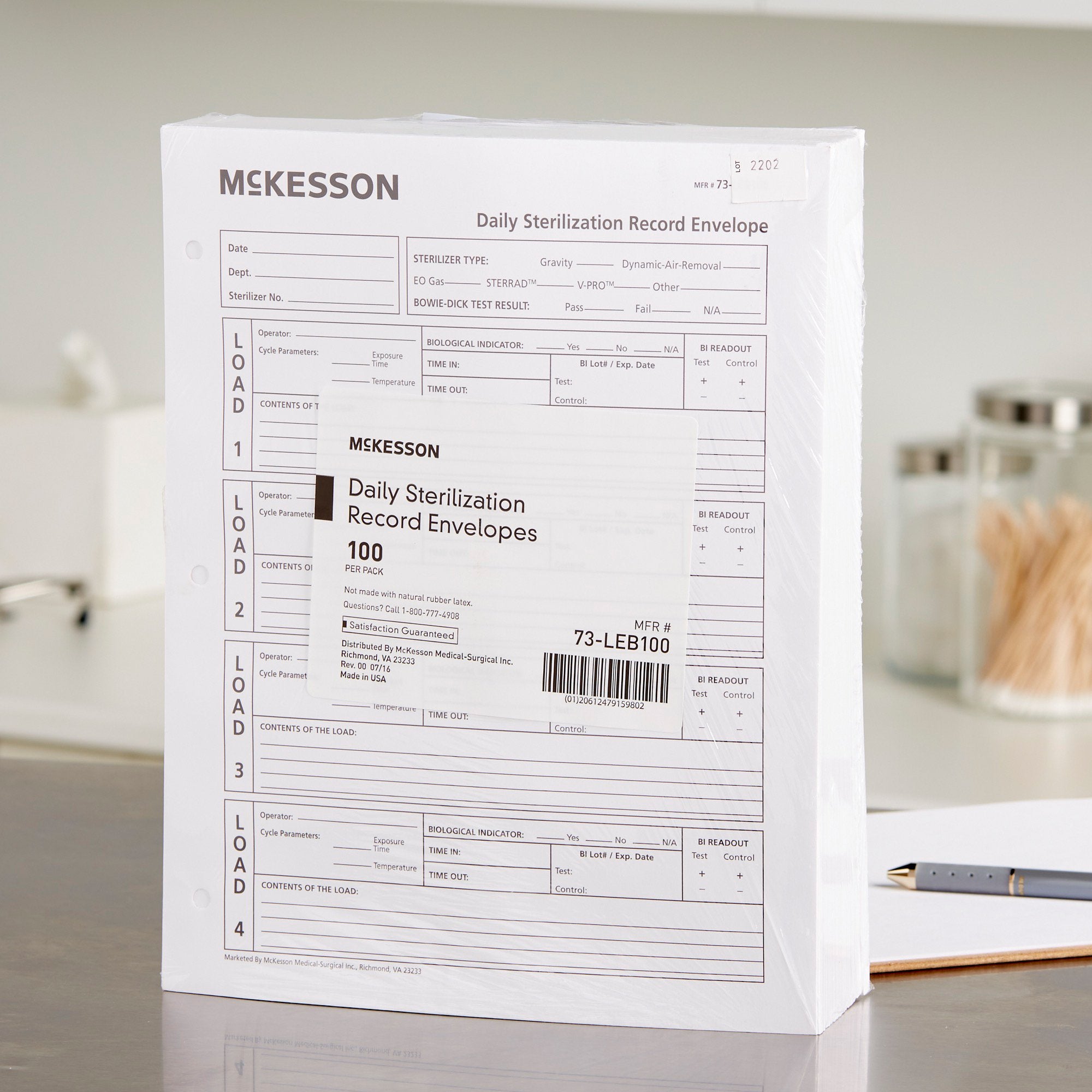 Sterilization Record Envelope McKesson