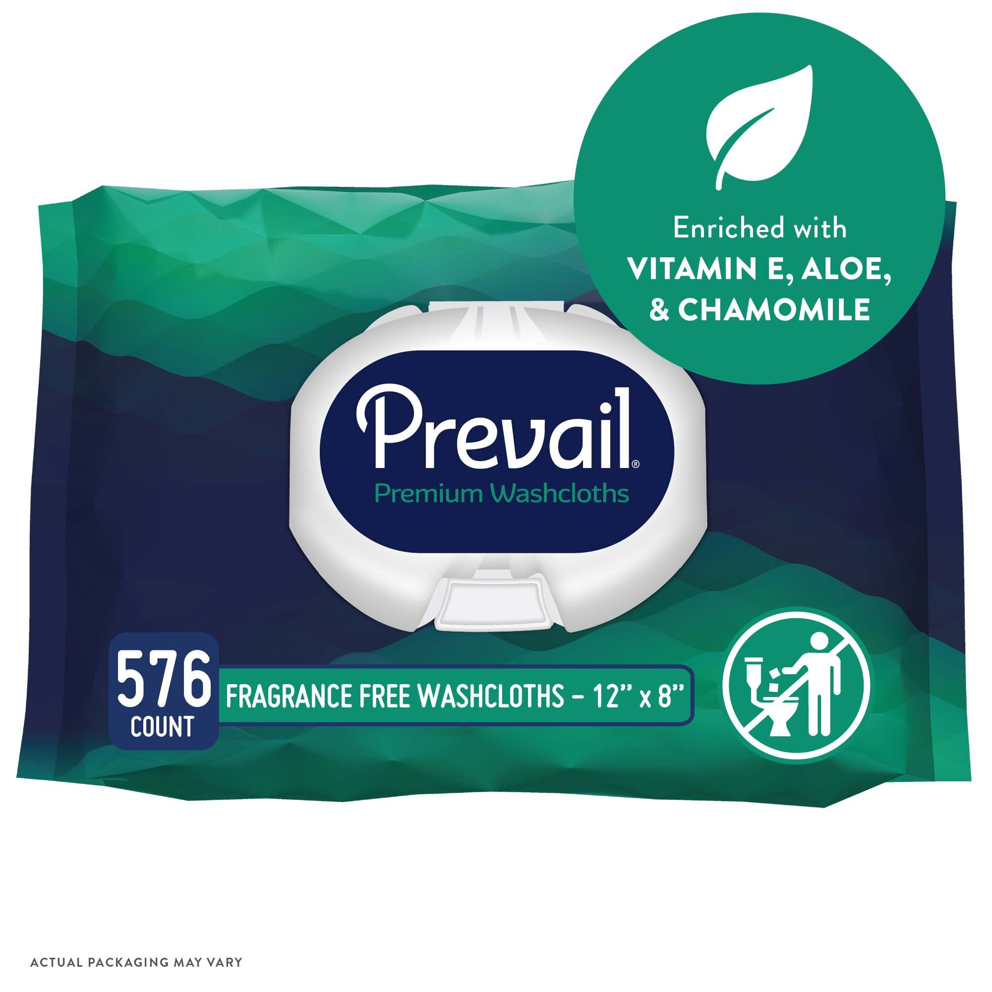 Personal Wipe Prevail Soft Pack Aloe / Vitamin E / Chamomile Unscented 48 Count
