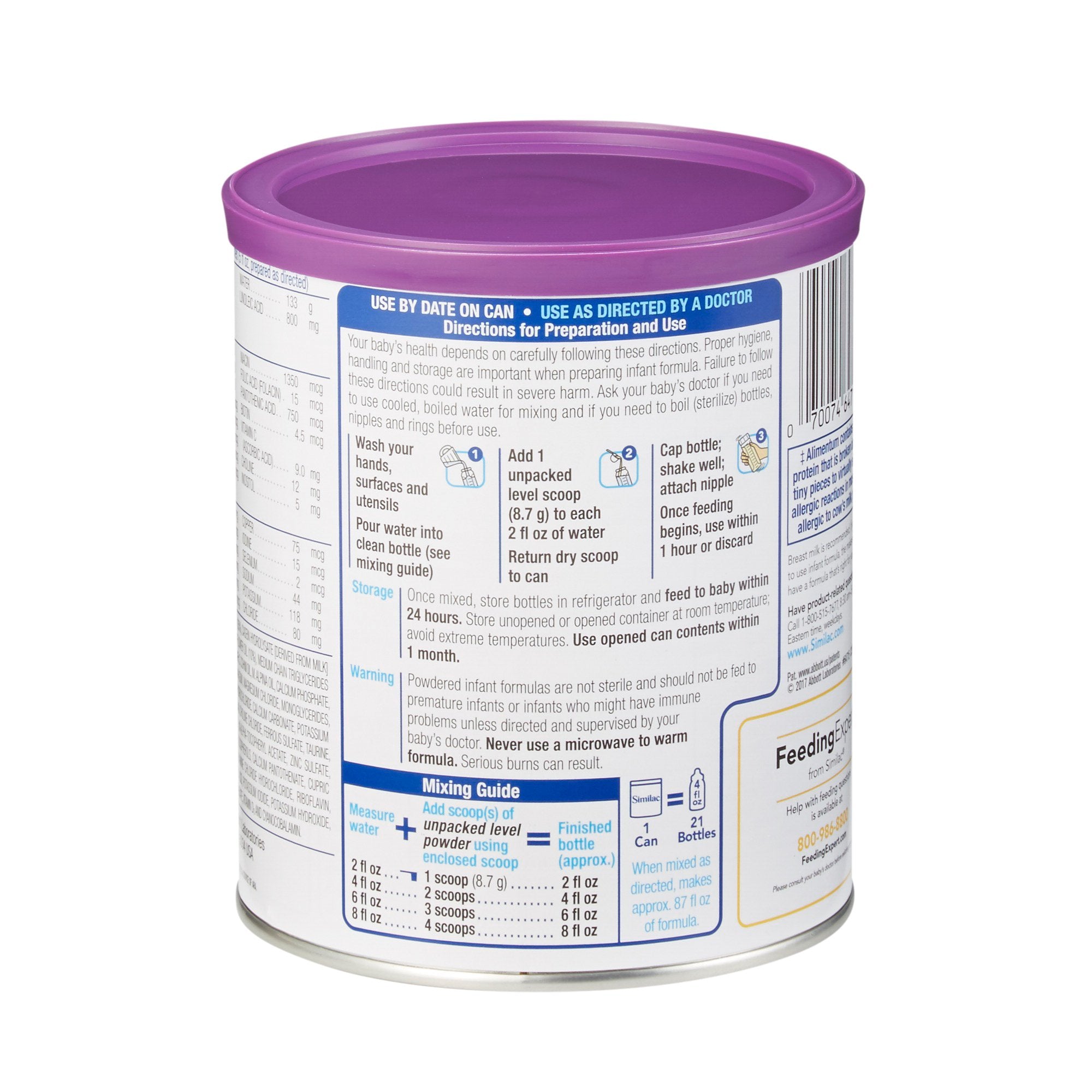 Infant Formula Similac Alimentum 12.1 oz. Can Powder Food Allergies