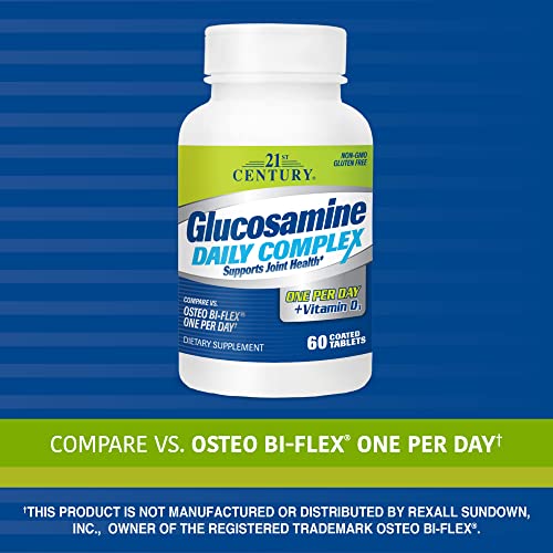 21st Century Glucosamine Daily Complex Plus D Tablets, 60 Count (27708)
