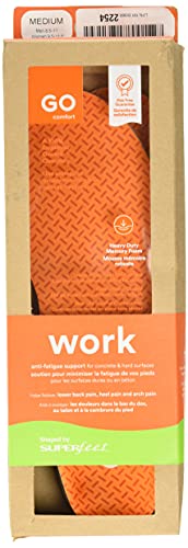 Superfeet Work Insole Orange MD (US Men's 8.511, Women's 9.512) Medium